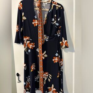 Leota faux wrap dress